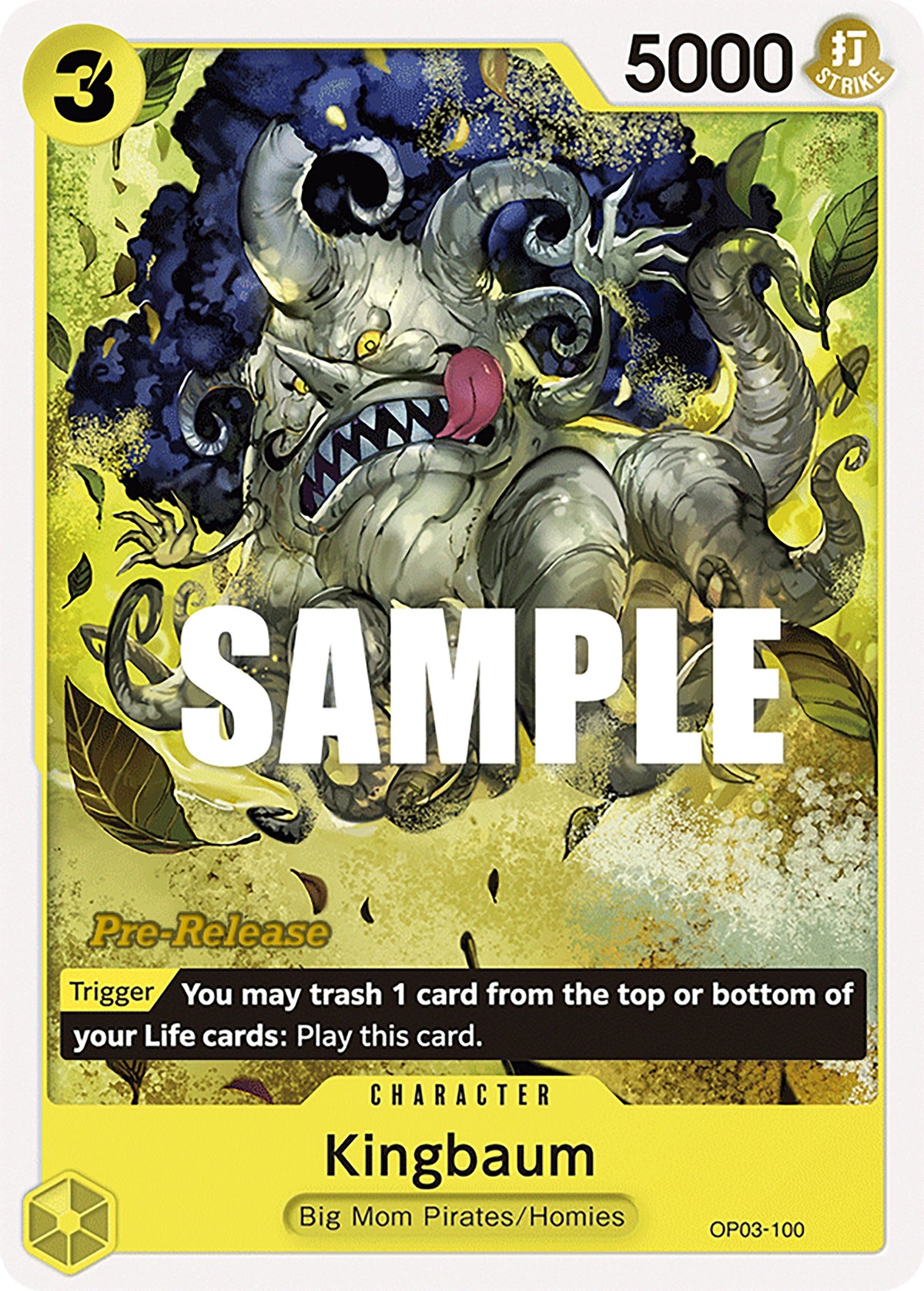 Image for Kingbaum (OP03-100) - One Piece Card Game