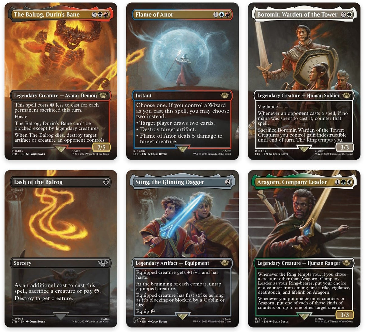 Image for Bridge of Khazad-dum Scene [Set of 6] (405-410) [Universes Beyond: The Lord of the Rings: Tales of Middle-earth] - Magic: The Gathering