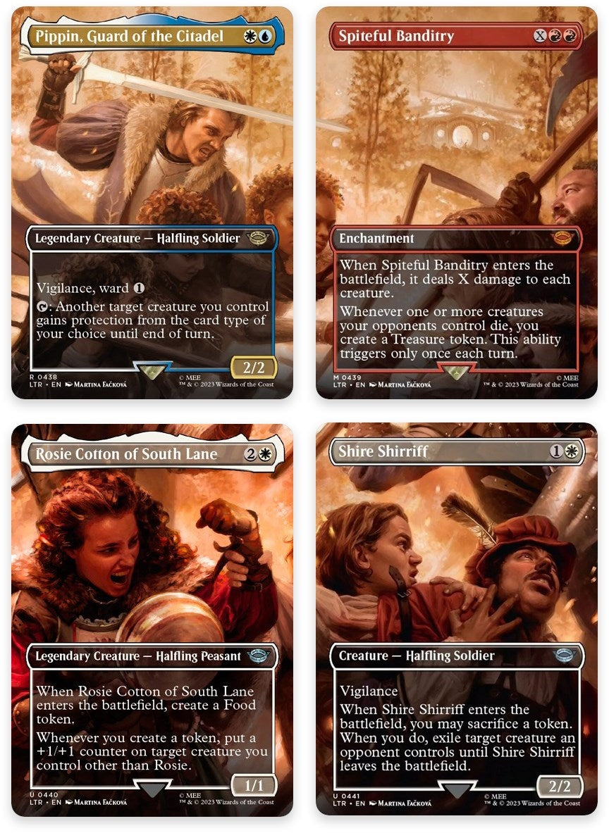 Image for The Scouring of the Shire Scene [Set of 4] (438-441) [Universes Beyond: The Lord of the Rings: Tales of Middle-earth] - Magic: The Gathering