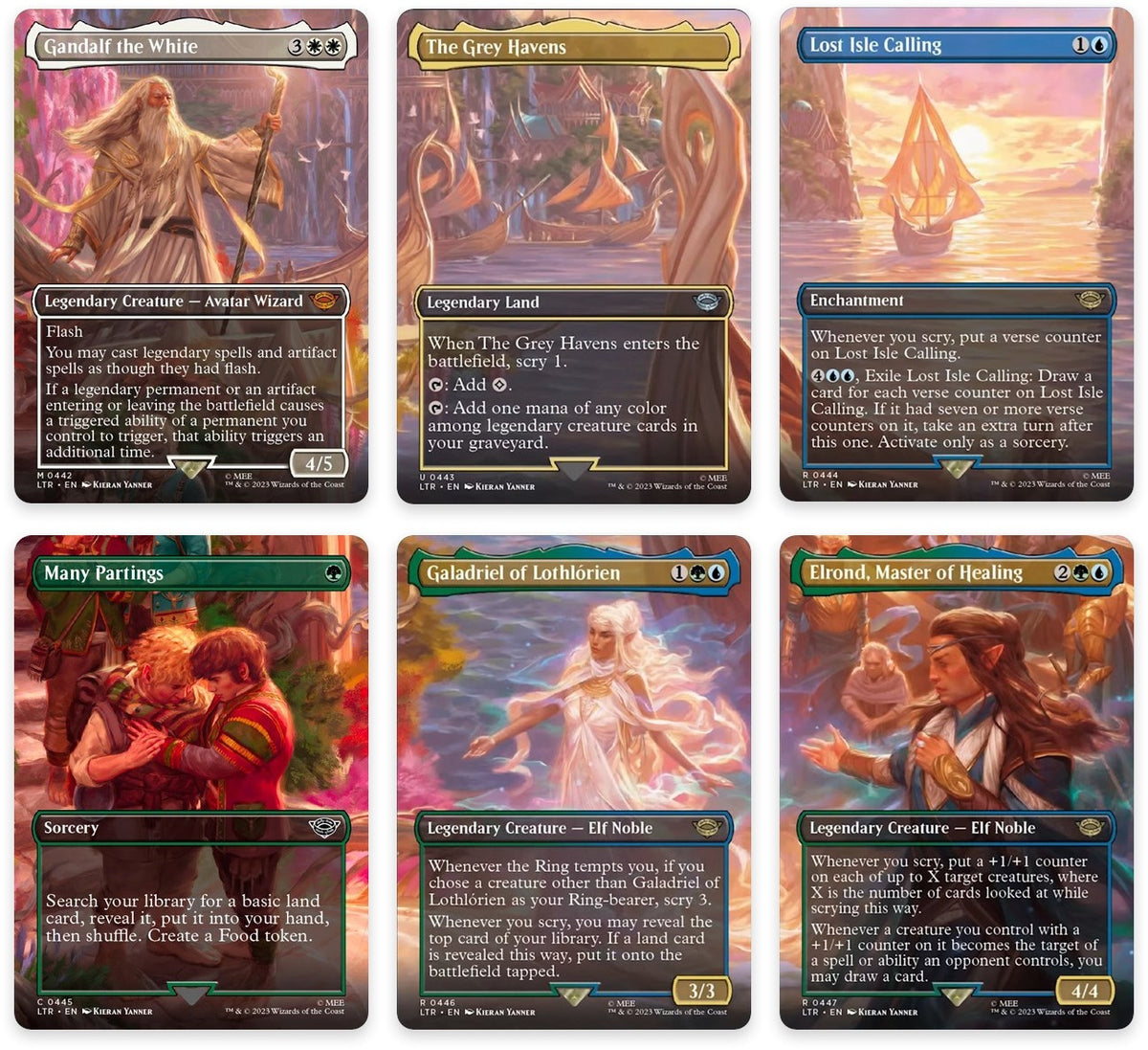 Image for Departure to the Grey Havens Scene [Set of 6] (442-447) [Universes Beyond: The Lord of the Rings: Tales of Middle-earth] - Magic: The Gathering