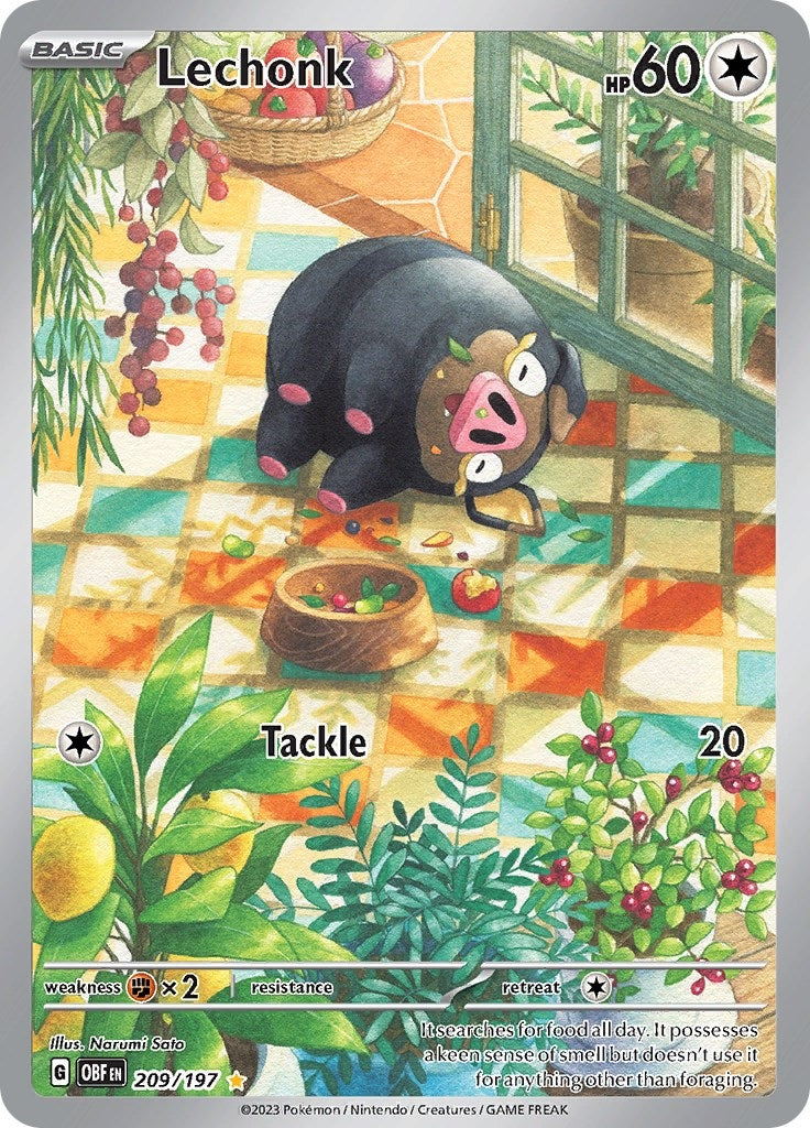 Image for Lechonk (209/197) (OBF) - Pokemon