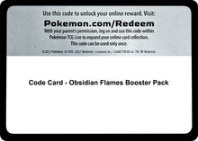 Image for Code Card - Obsidian Flames Booster Pack - Pokemon