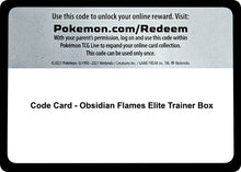 Image for Code Card - Obsidian Flames Elite Trainer Box - Pokemon