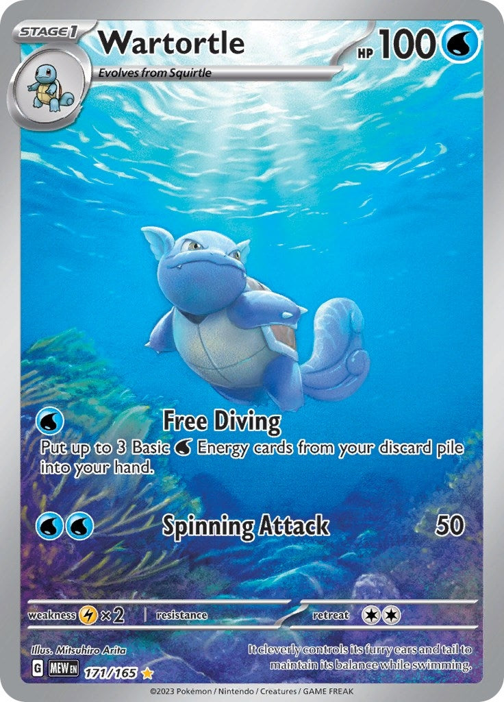Image for Wartortle (171/165) (MEW) - Pokemon