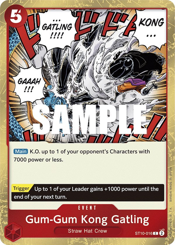 Gum-Gum Kong Gatling (ST10-016) [Ultra Deck: The Three Captains]