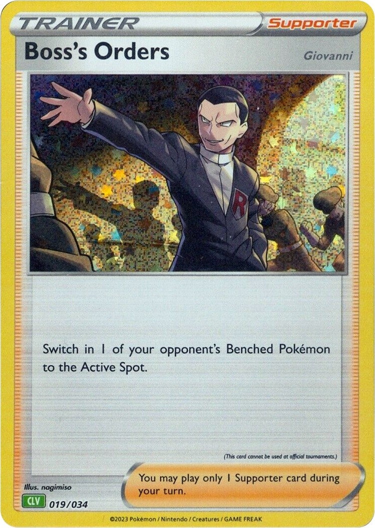 Image for Boss's Orders [Giovanni] (CLV) (019/034) (CL) - Pokemon