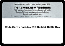Image for Code Card - Paradox Rift Build & Battle Box - Pokemon