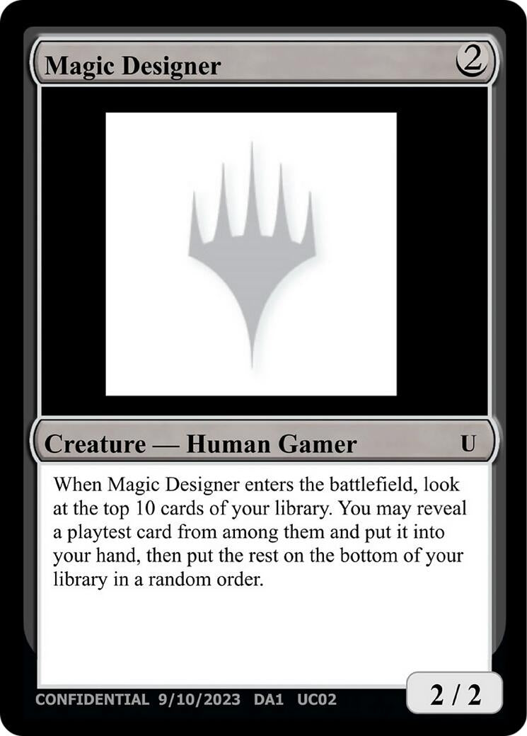 Magic Designer [Un-Known Event Playtest Cards]