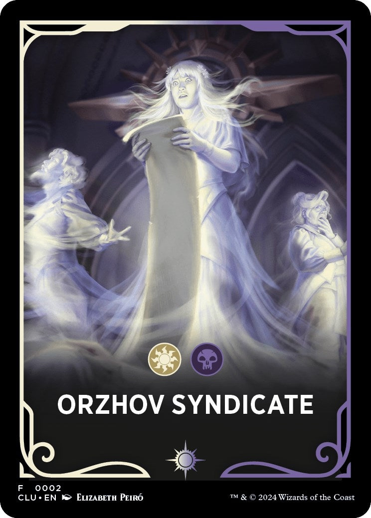 Image for Orzhov Syndicate Theme Card (2) [Ravnica: Clue Edition] - Magic: The Gathering