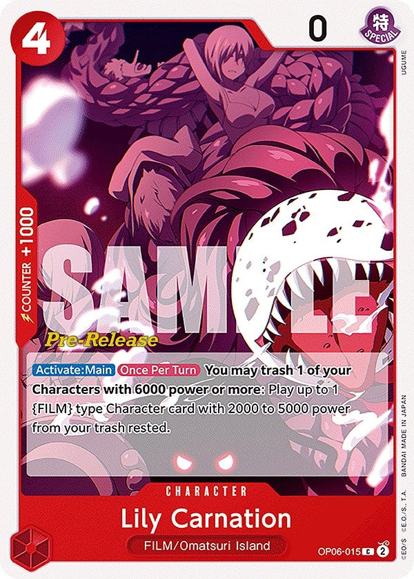 Image for Lily Carnation (OP06-015) (OP06 PRE) - One Piece Card Game