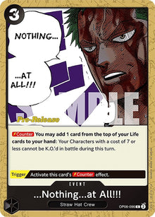 Image for ...Nothing...at All!!! (OP06-096) (OP06 PRE) - One Piece Card Game