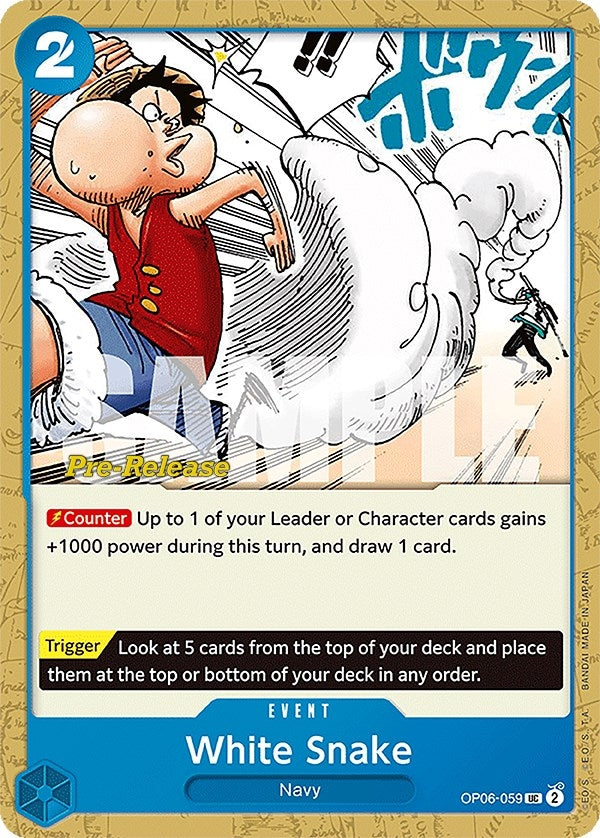 Image for White Snake (OP06-059) (OP06 PRE) - One Piece Card Game