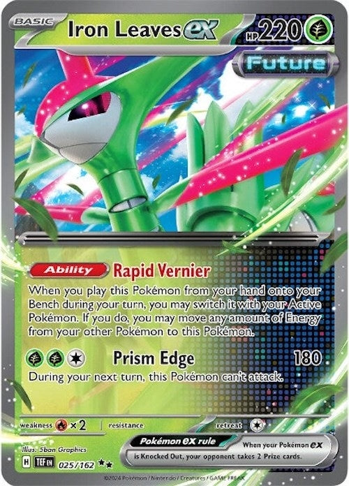 Image for Iron Leaves ex (025/162) (TEF) - Pokemon