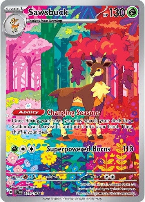 Image for Sawsbuck (166/162) (TEF) - Pokemon