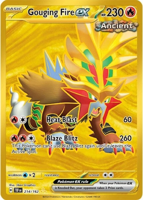 Image for Gouging Fire ex (214/162) (TEF) - Pokemon