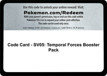 Image for Code Card - SV05: Temporal Forces Booster Pack - Pokemon