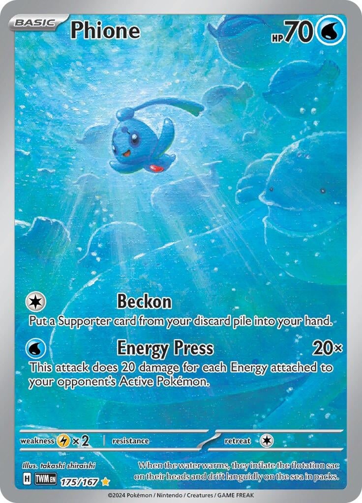 Image for Phione (175/167) (TWM) - Pokemon