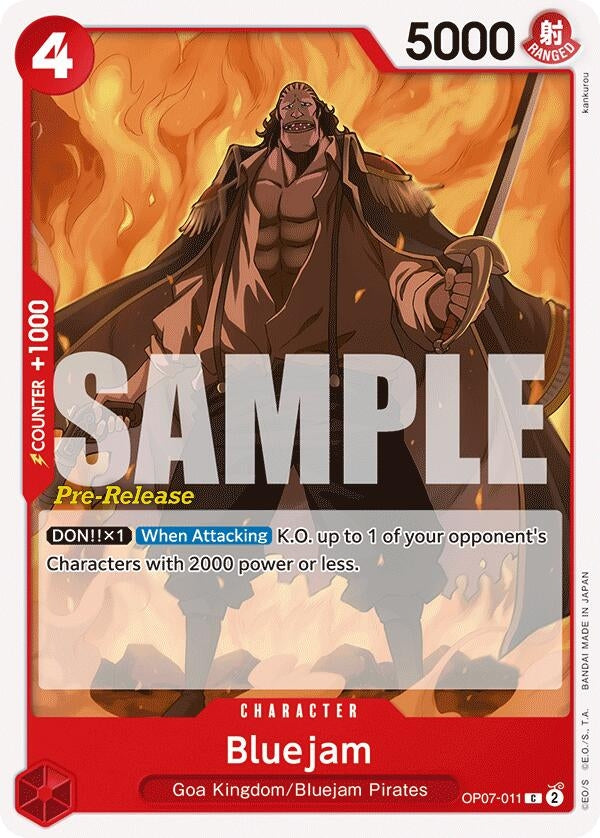 Image for Bluejam (OP07-011) - One Piece Card Game