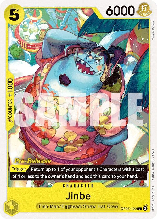 Image for Jinbe (102) (OP07-102) - One Piece Card Game