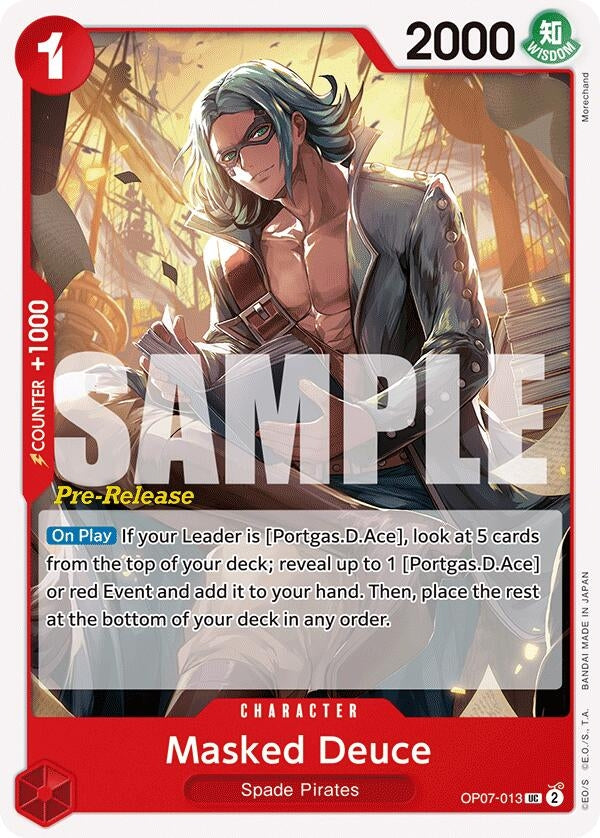 Image for Masked Deuce (OP07-013) (OP07 PRE) - One Piece Card Game