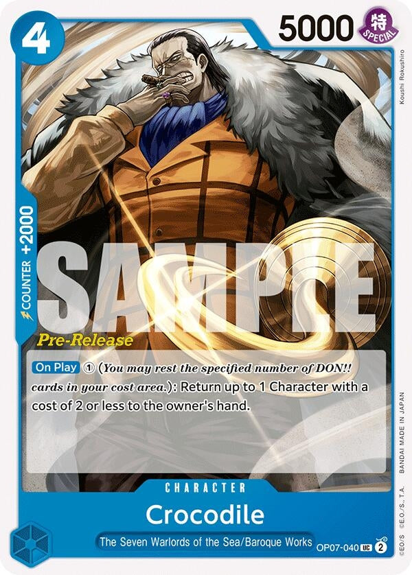 Image for Crocodile (OP07-040) - One Piece Card Game