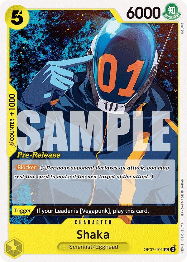 Image for Shaka (OP07-101) - One Piece Card Game