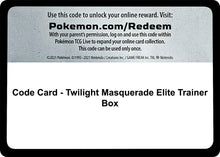 Image for Code Card - Twilight Masquerade Elite Trainer Box - Pokemon