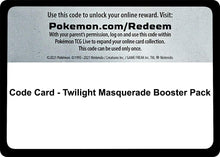 Image for Code Card - Twilight Masquerade Booster Pack - Pokemon