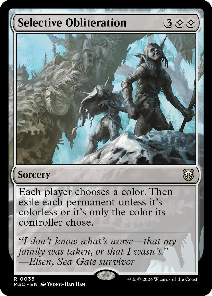 Selective Obliteration (Ripple Foil) [Modern Horizons 3 Commander]