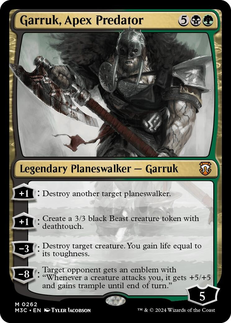 Garruk, Apex Predator (Ripple Foil) [Modern Horizons 3 Commander]