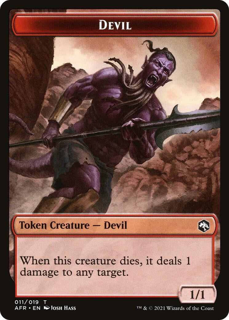 Image for Devil // Vecna Double-Sided Token (11 // 8) [AFR]