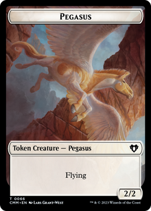 Copy (54) // Pegasus Double-Sided Token [Commander Masters Tokens]