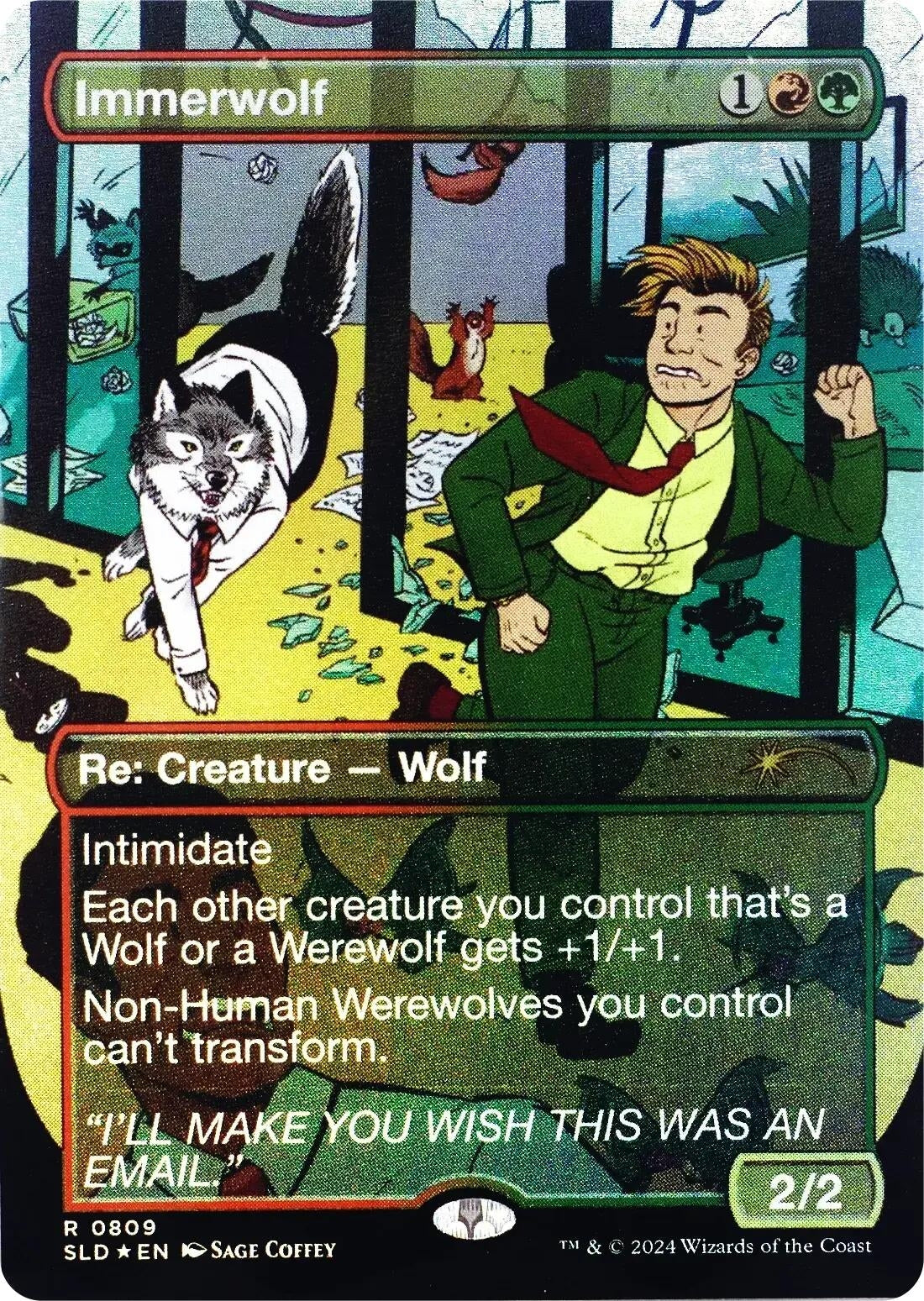Image for Immerwolf (Rainbow Foil) (809) [Secret Lair Drop Series] - Magic: The Gathering