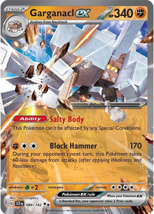 Image for Garganacl ex (089/142) (SCR) - Pokemon
