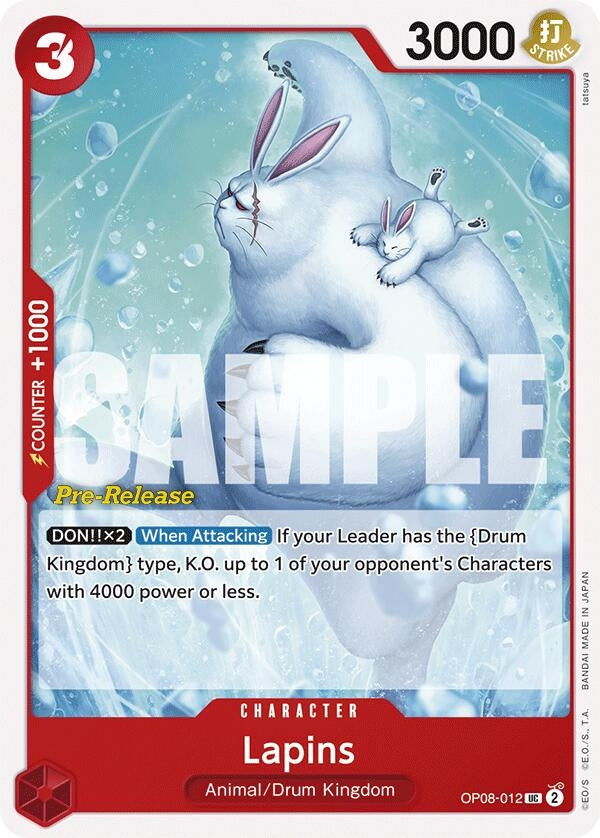 Image for Lapins (OP08-012) (OP08 PRE) - One Piece Card Game