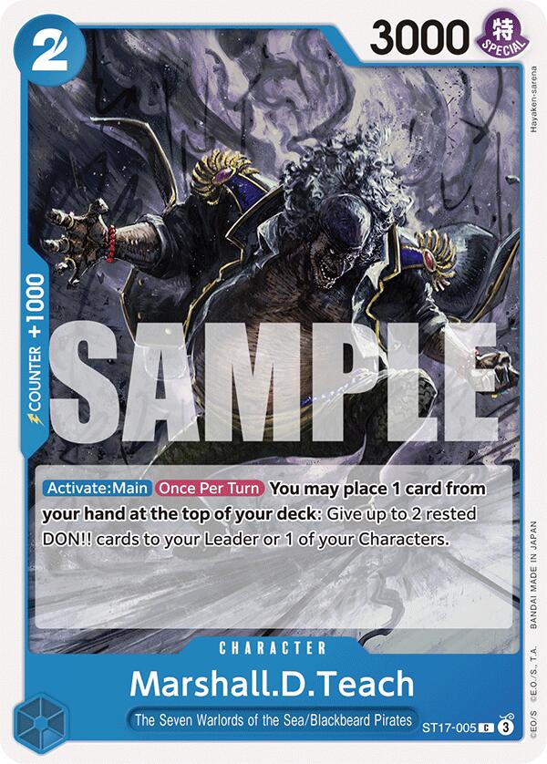 Marshall.D.Teach (ST17-005) [Starter Deck 17: BLUE Donquixote Doflamingo]