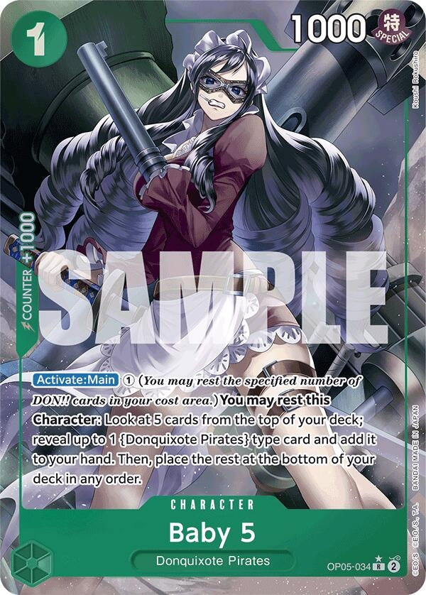 Image for Baby 5 (OP05-034) (Full Art) (OP05-034) (PRB-01) - One Piece Card Game