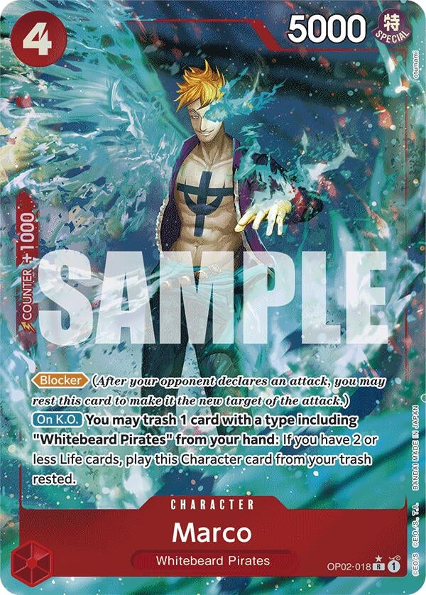 Image for Marco (Full Art) (OP02-018) (PRB-01) - One Piece Card Game