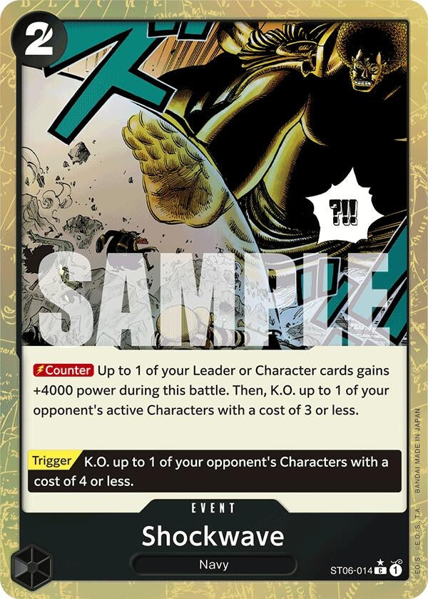 Image for Shockwave (Textured Foil) (ST06-014) (PRB-01) - One Piece Card Game