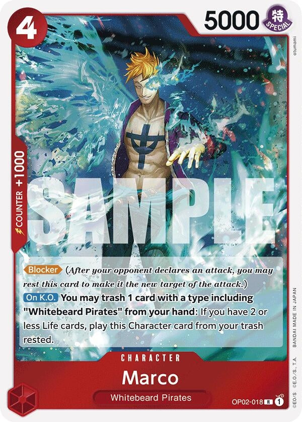 Image for Marco (Reprint) (OP02-018) (PRB-01) - One Piece Card Game