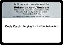 Image for Code Card - Surging Spark Elite Trainer Box - Pokemon