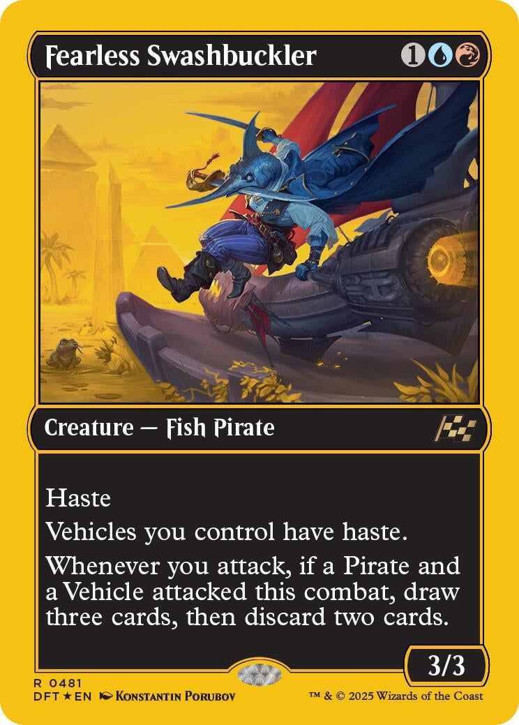 Fearless Swashbuckler (First-Place Foil) [Aetherdrift]