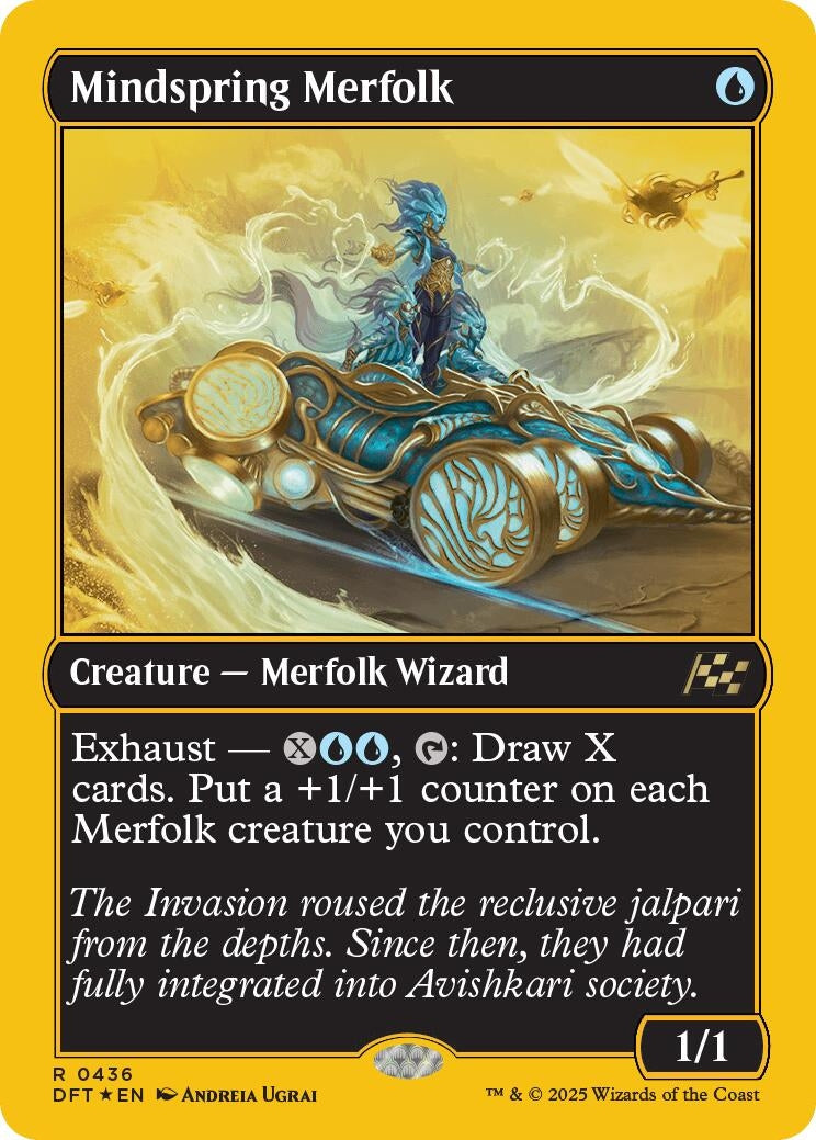 Mindspring Merfolk (First-Place Foil) [Aetherdrift]