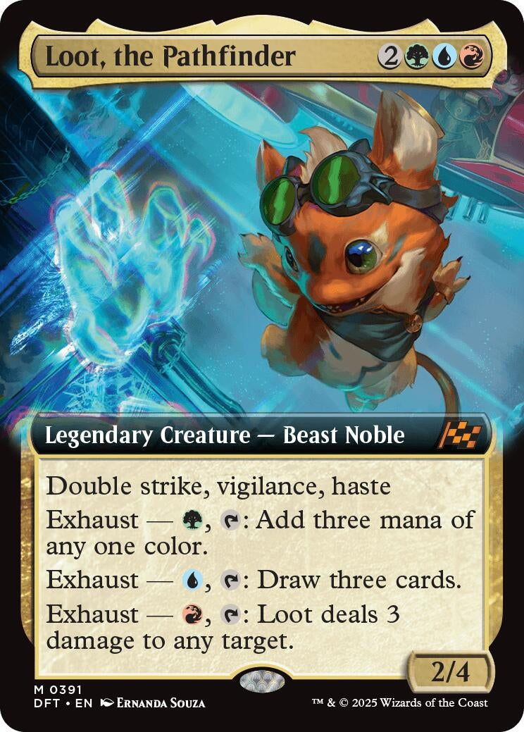 Loot, the Pathfinder (Extended Art) [Aetherdrift]