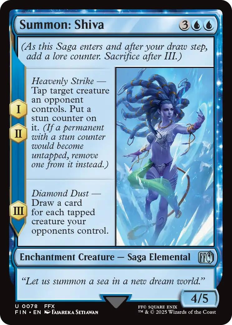 Image for Summon: Shiva (78) (FIN) - Magic: The Gathering