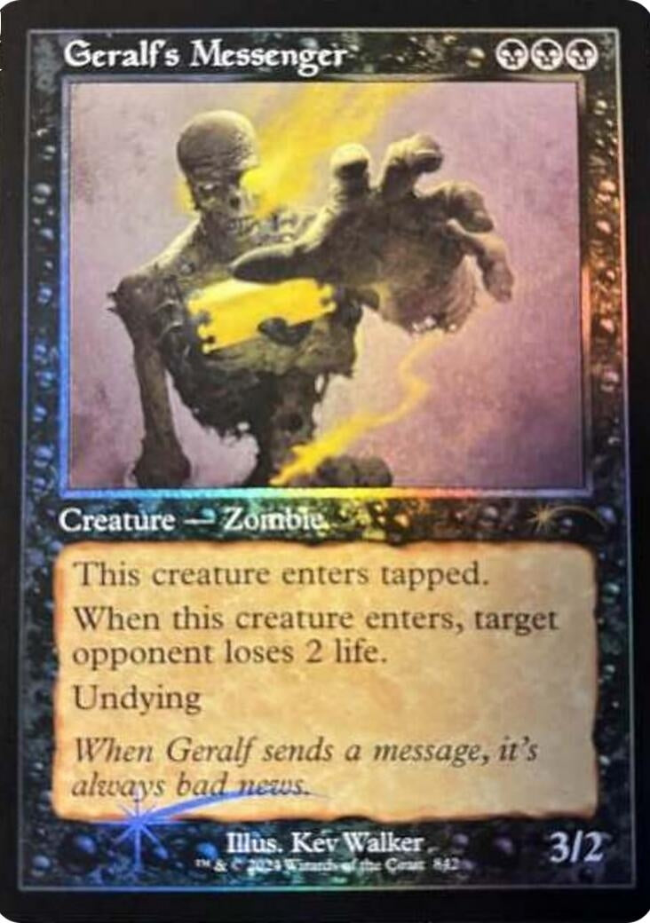 Geralf's Messenger (842) (Retro Frame) (842) [Secret Lair Drop Series]