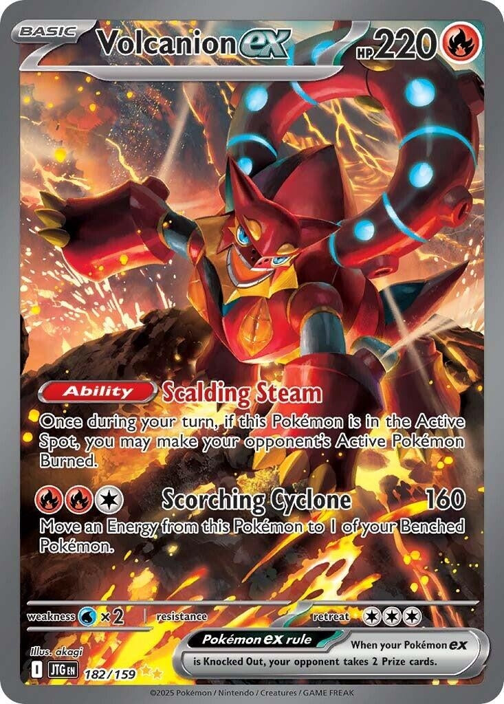 Image for Volcanion ex (182/159) (JTG) - Pokemon
