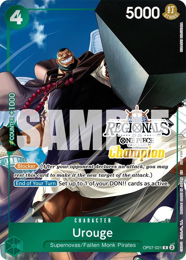 Urouge (Regional Champion Card Set 2025 Vol.1) (OP07-021) (OP-PR)