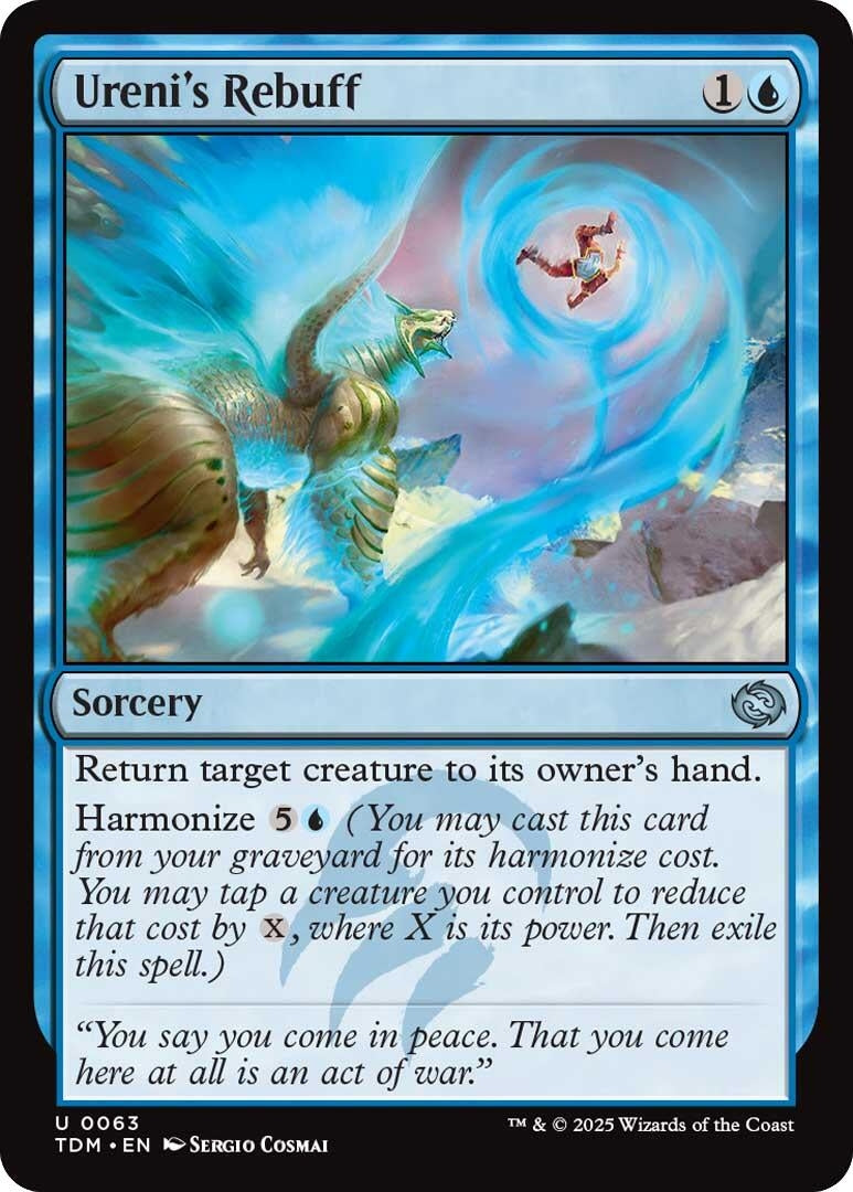 Image for Ureni's Rebuff (63) (TDM) - Magic: The Gathering