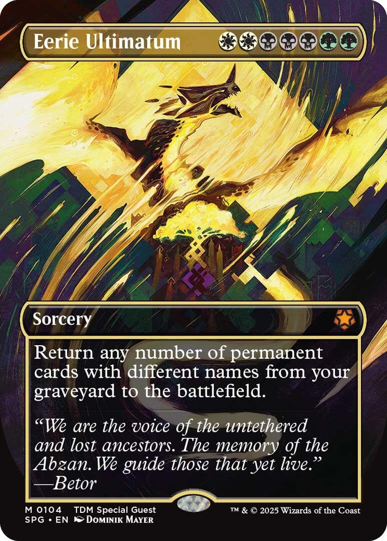 Image for Eerie Ultimatum (Borderless) (104) (SPG) - Magic: The Gathering